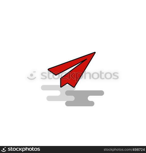Flat Send button Icon. Vector