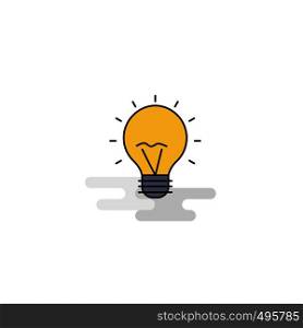Flat Seo bulb Icon. Vector