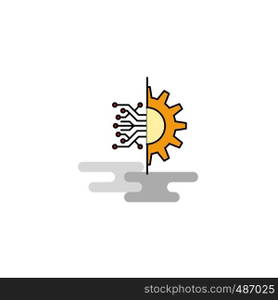 Flat Setting Icon. Vector