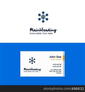 Flat Share idea Logo and Visiting Card Template. Busienss Concept Logo Design