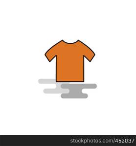 Flat Shirt Icon. Vector