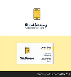 Flat Smartphone Logo and Visiting Card Template. Busienss Concept Logo Design