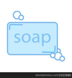 Flat soap icon. Vector illustration. stock image. EPS 10.. Flat soap icon. Vector illustration. stock image. 