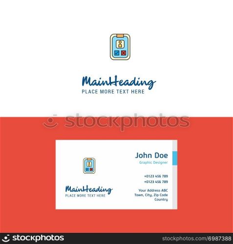 Flat Social media user profile Logo and Visiting Card Template. Busienss Concept Logo Design