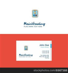 Flat Social media user profile Logo and Visiting Card Template. Busienss Concept Logo Design