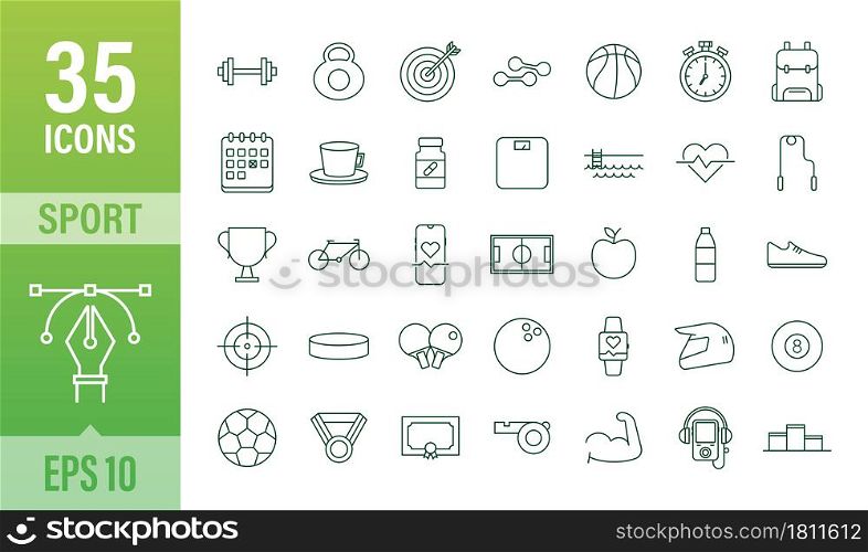 Flat sport icon for web design. Soccer ball. Web icon set. Fitness sport. Vector stock illustration. Flat sport icon for web design. Soccer ball. Web icon set. Fitness sport. Vector stock illustration.
