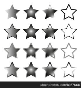 Flat stars gradient icons. Set rating star. Quality design element. Vector illustration. Stock image. EPS 10.. Flat stars gradient icons. Set rating star. Quality design element. Vector illustration. Stock image.