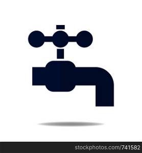 Flat style icon of utilities. Symbol of water. Clean and modern vector illustration for design, web.