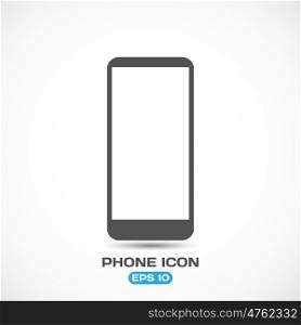 Flat Style Modern Phone Icon Vector Illustration EPS 10. Flat Style Modern Phone Icon Vector Illustration