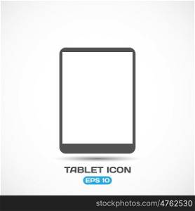 Flat Style Modern Tablet PC Icon Vector Illustration EPS 10. Flat Style Modern Tablet PC Icon Vector Illustration