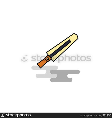 Flat Sword Icon. Vector