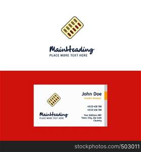 Flat Tablets Logo and Visiting Card Template. Busienss Concept Logo Design