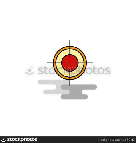 Flat Target Icon. Vector