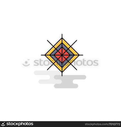 Flat Target Icon. Vector