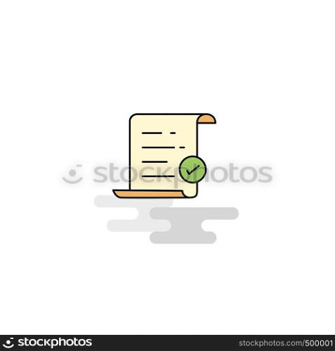 Flat Text document Icon. Vector