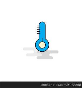 Flat Thermometer Icon. Vector