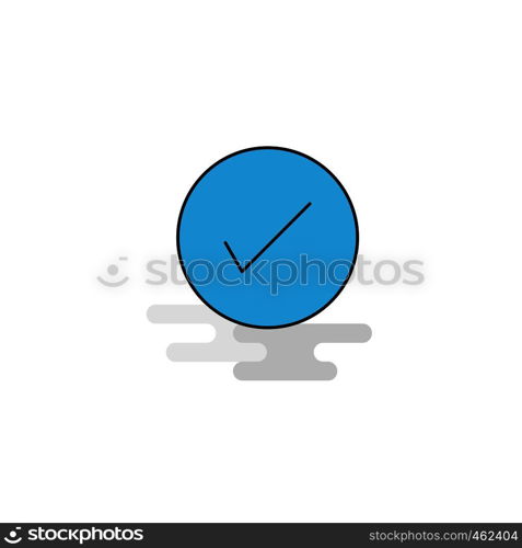Flat Tick Icon. Vector