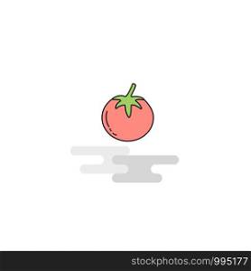 Flat Tomato Icon. Vector