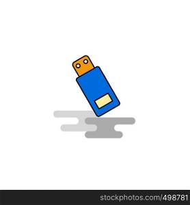 Flat USB Icon. Vector