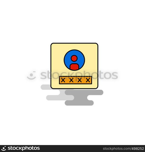 Flat User profile Icon. Vector