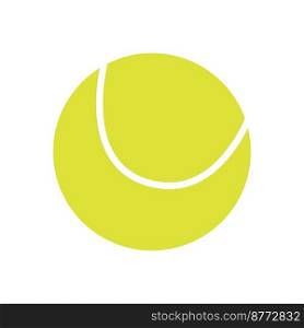 Flat vector illustration in childish style. Hand drawn different tennis balls. Clipart isolated on white background