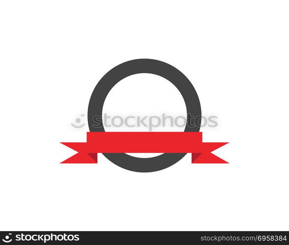 Flat vector ribbons banners. Flat vector ribbons banners flat isolated on white background