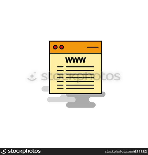 Flat Website Icon. Vector