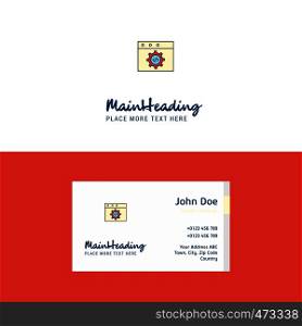Flat Website programming Logo and Visiting Card Template. Busienss Concept Logo Design