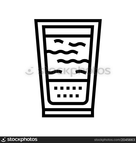 flat white coffee line icon vector. flat white coffee sign. isolated contour symbol black illustration. flat white coffee line icon vector illustration
