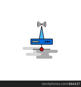 Flat Wifi router Icon. Vector