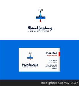 Flat Wifi router Logo and Visiting Card Template. Busienss Concept Logo Design