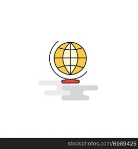 Flat World globe Icon. Vector