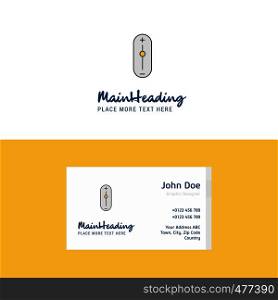 Flat Zoom in zoom out Logo and Visiting Card Template. Busienss Concept Logo Design