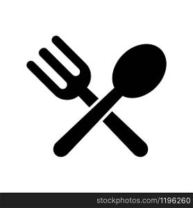 flatware - fork, spoon , plate and knife icon vector design template