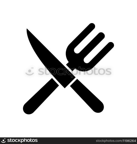 flatware - fork, spoon , plate and knife icon vector design template
