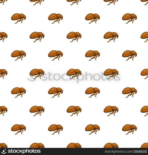 Flea pattern. Cartoon illustration of flea vector pattern for web. Flea pattern, cartoon style