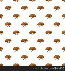 Flea pattern. Cartoon illustration of flea vector pattern for web. Flea pattern, cartoon style