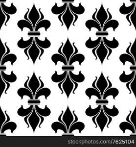 Fleur-de-lys seamless pattern background for retro fabric design