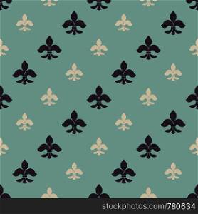 Fleur-de-lys seamless pattern, boundless texture, royal background. Fleur-de-lys seamless pattern