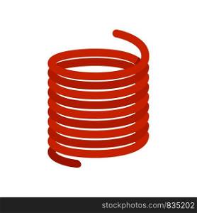Flexible cable icon. Flat illustration of flexible cable vector icon for web isolated on white. Flexible cable icon, flat style