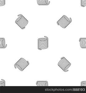 Flexible cable pattern seamless vector repeat geometric for any web design. Flexible cable pattern seamless vector