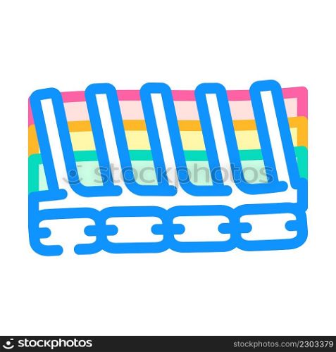 flexible cables color icon vector. flexible cables sign. isolated symbol illustration. flexible cables color icon vector illustration