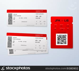 Flight boarding passes template. Airline boarding pass template.