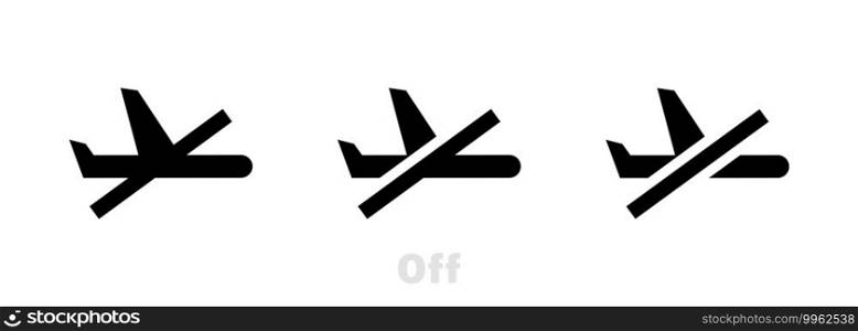 Flight mode line icon. Airplane mode sign. Turn device offline symbol. Linear style flight mode icon.. Flight mode line icon. Airplane mode sign. Turn device offline symbol. Linear style flight mode icon. Vector on isolated white background. EPS 10