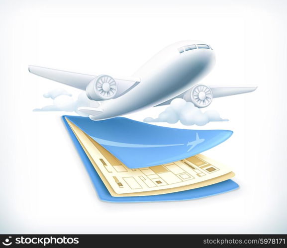 Flights, vector illustration