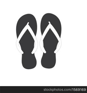 flip flop and Slippers isolated icon vector trendy illustration design template