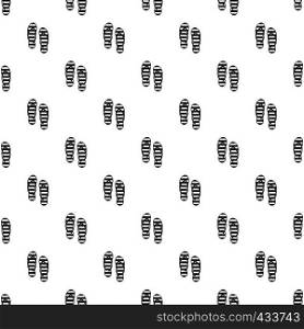 Flip flop pattern seamless in simple style vector illustration. Flip flop pattern vector