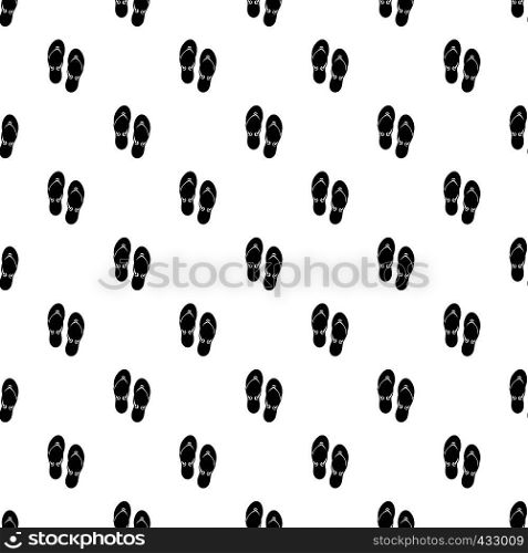 Flip flop sandals pattern seamless in simple style vector illustration. Flip flop sandals pattern vector