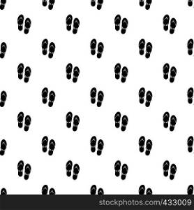 Flip flop sandals pattern seamless in simple style vector illustration. Flip flop sandals pattern vector