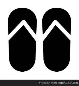 flip-flops, icon on isolated background